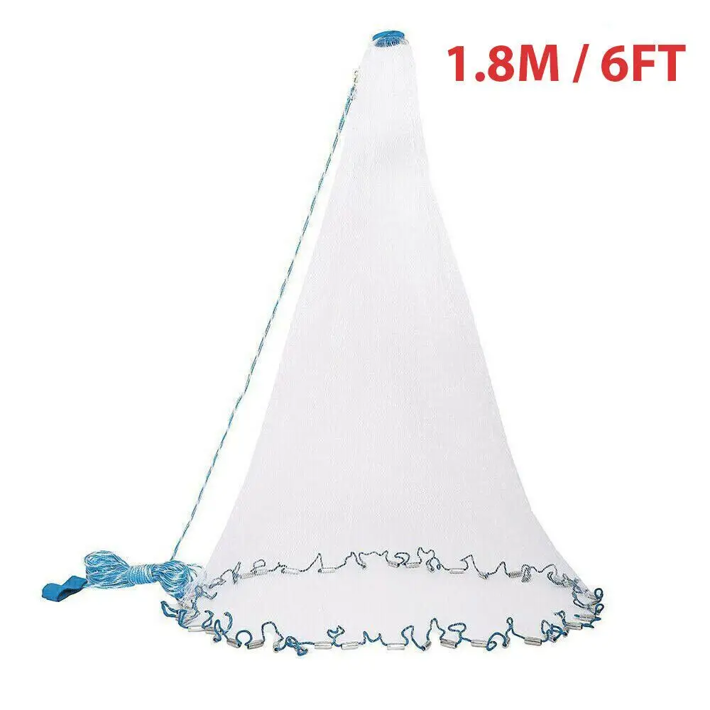 Fishing Cast Net Bait Easy Throw Hand