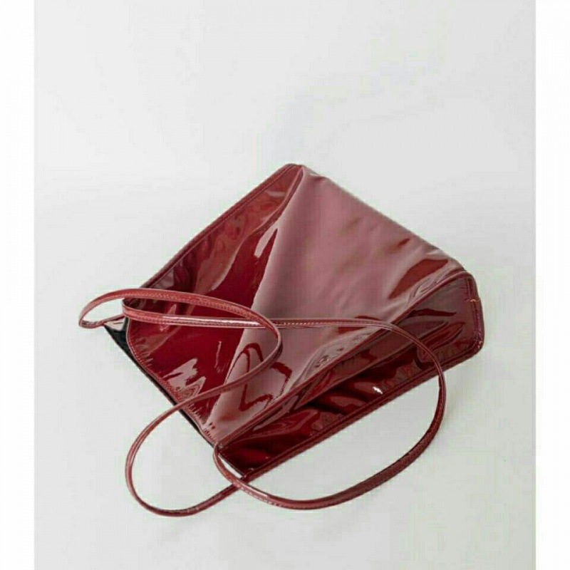 Title 1, Bright Leather Fashion Red Women Bag