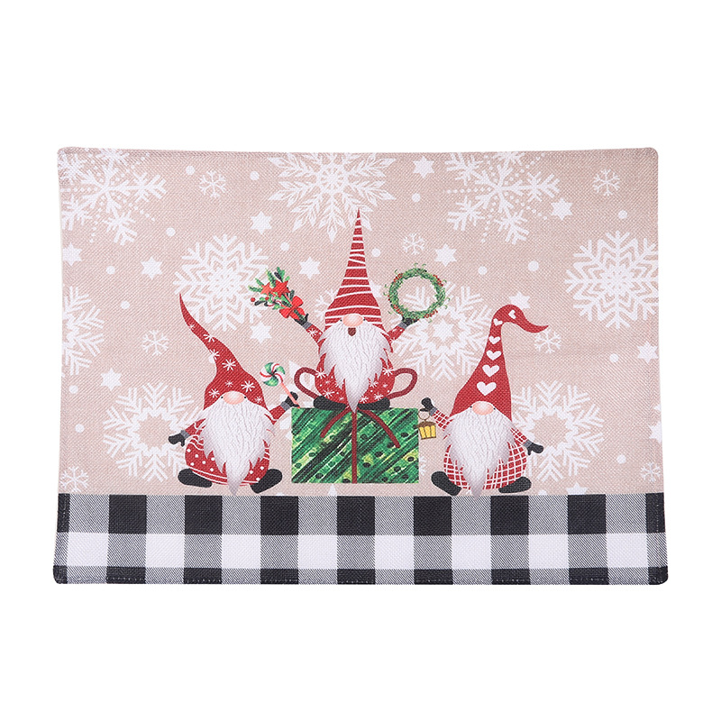 Title 1, Christmas Creative Cute Forest People Table Mat