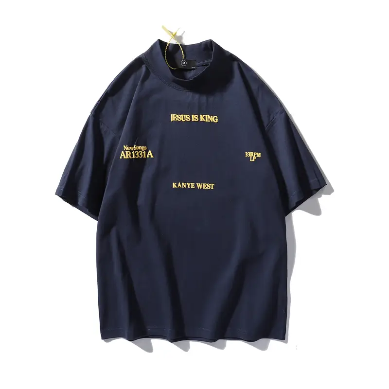 Men's And Women's Loose Drop Shoulder Printed Short Sleeve T-Shirt