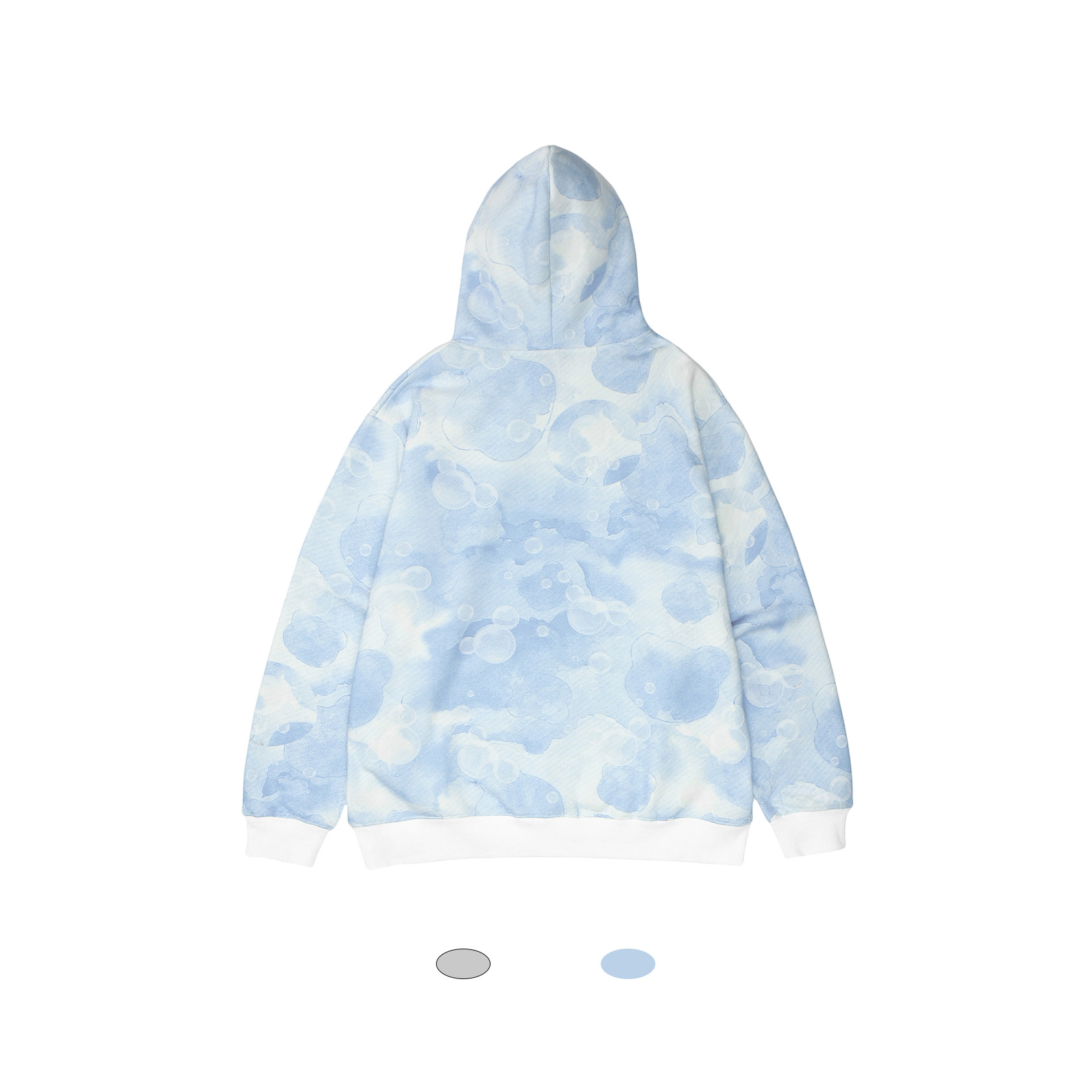 Tie-dye Bear Men's And Women's Street Trend Fleece Hooded Sweater