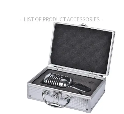 Retro Metal Home Stage Microphone on