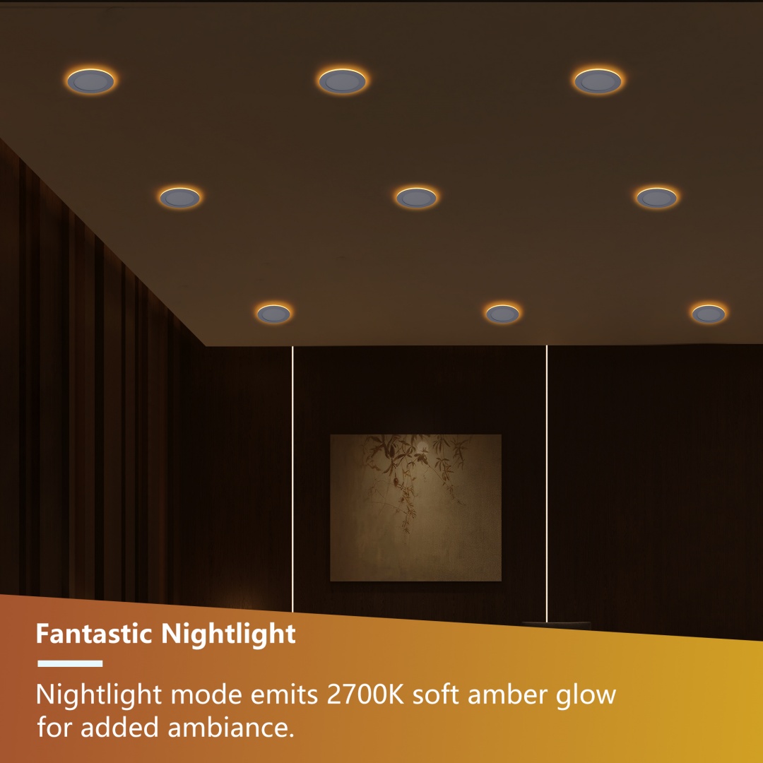 6 Pack 6 Inch White LED Recessed Light, Dimmable, 2700K-5000K 5CCT, 800LM High...