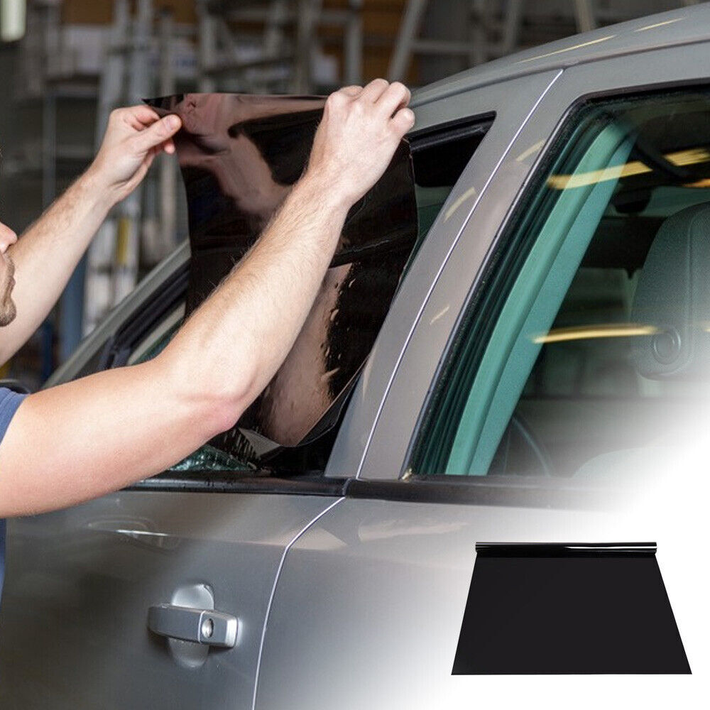 6M X 75CM CAR WINDOW TINT FILM KIT TINTING SUPER DARK BLACK LIMO IN TUBE — image 9