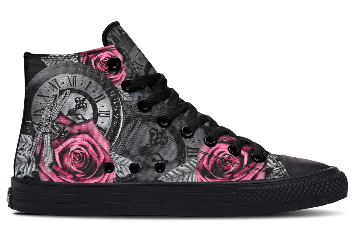 Printed Couple High-top Canvas Shoes