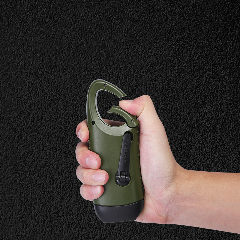 Outdoor Hand-cranked Power Generation Led Flashlight Strong Light Solar USB Charging — foto 4