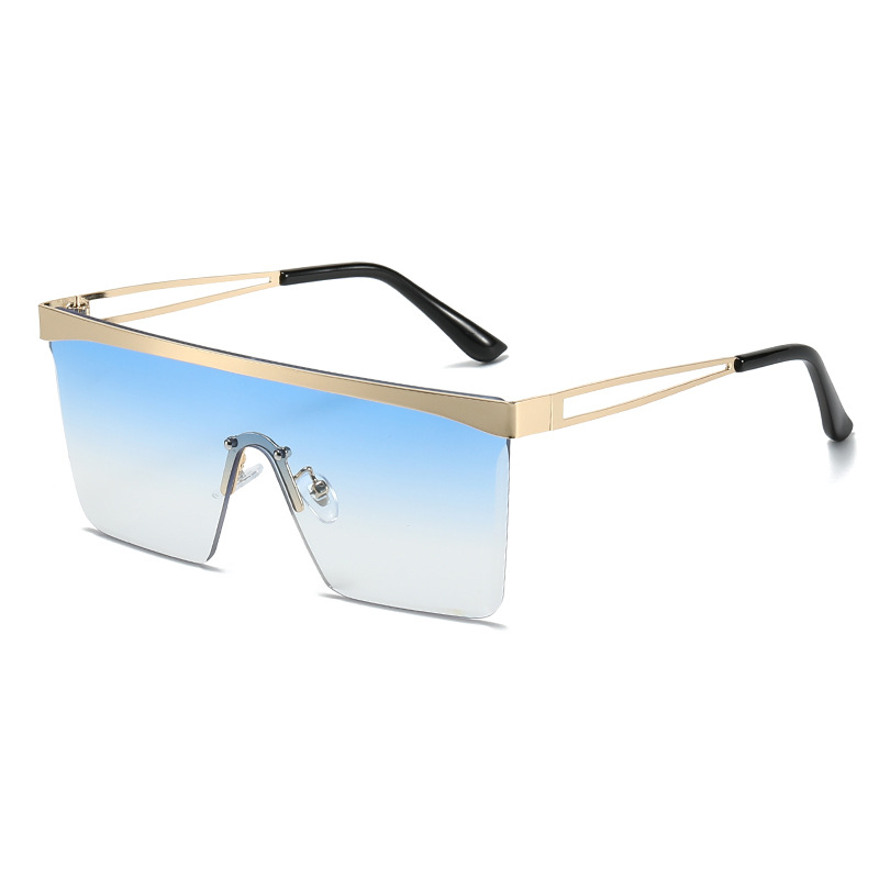 Gold frame gradient blue