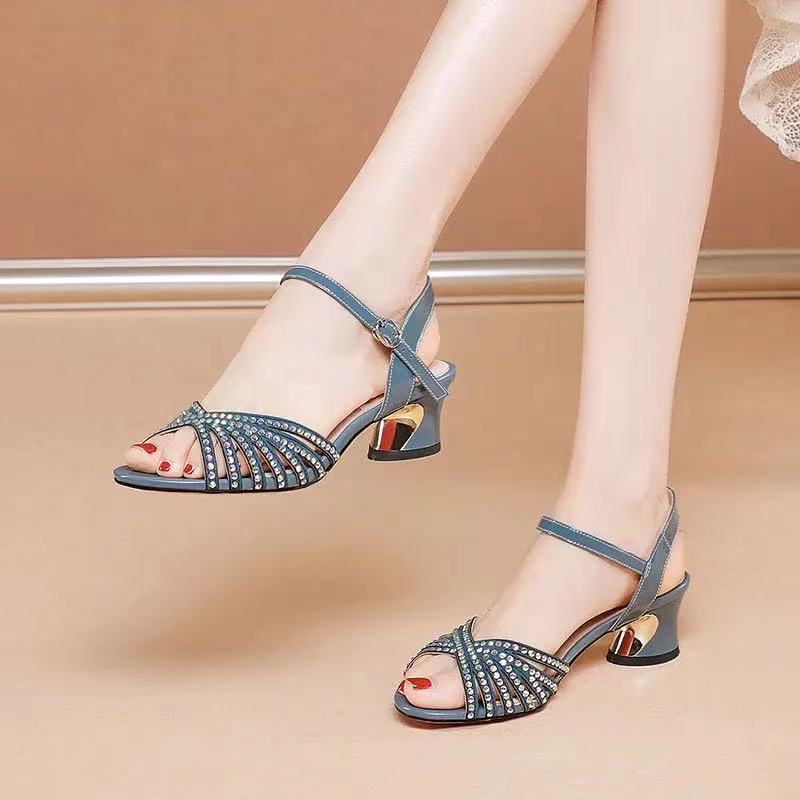 Rhinestone Strap Sandals, picture 6 of 9