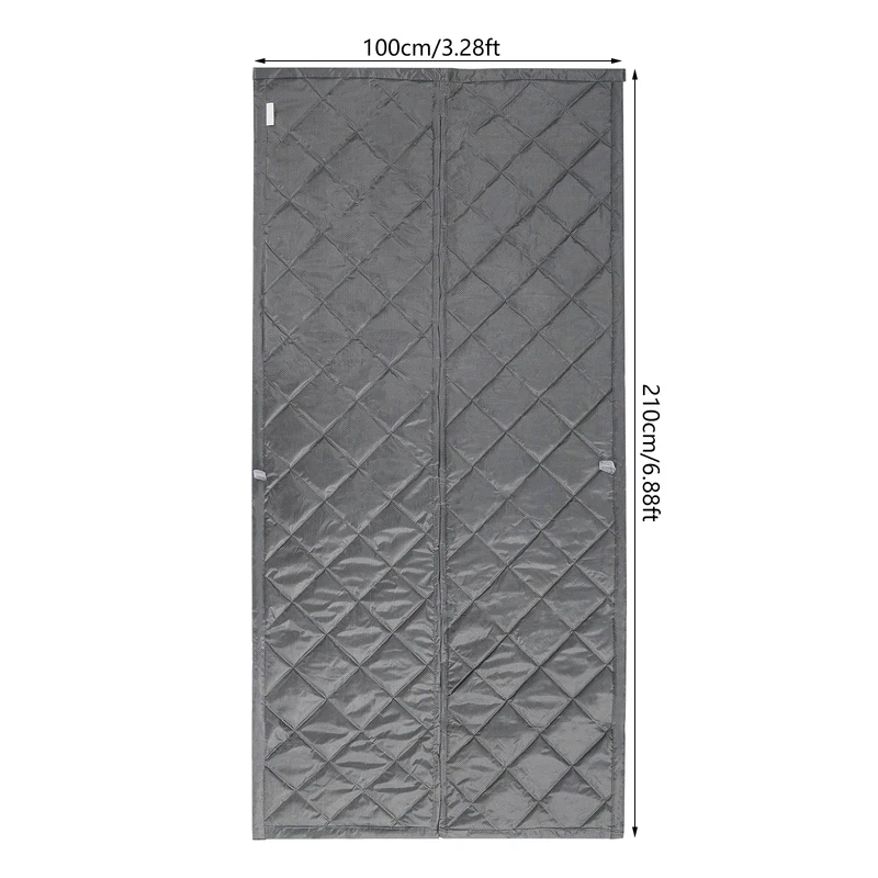 2.1x1m Windproof Door Curtain Magnetic Thermal Insulated Door Curtain Privacy Door Curtain For Doors, Living Rooms, Bedrooms