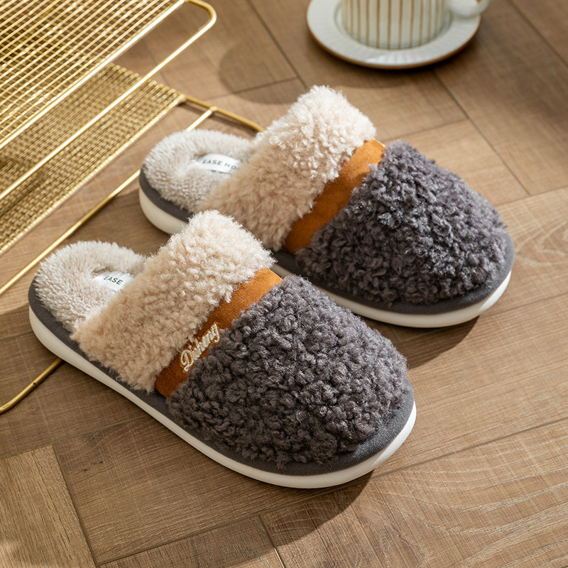 Title 3, Bow Cotton Slippers Non-slip Couple