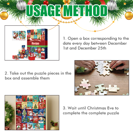 Creative Toy Jigsaw Christmas Surprise Calendar