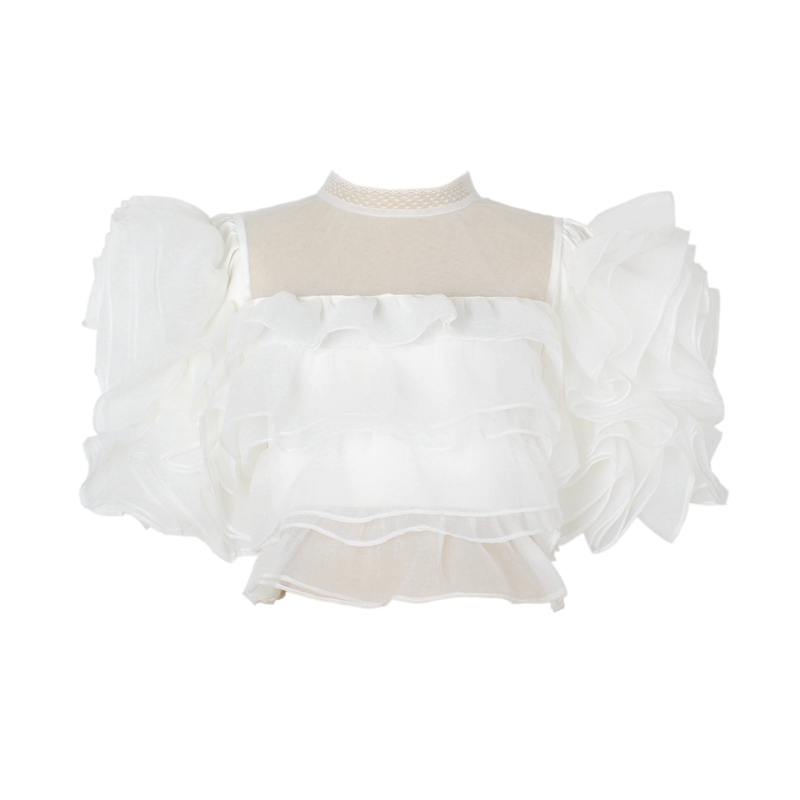 Title 2, Design Sense Retro Fairy Fungus Ruffle Top