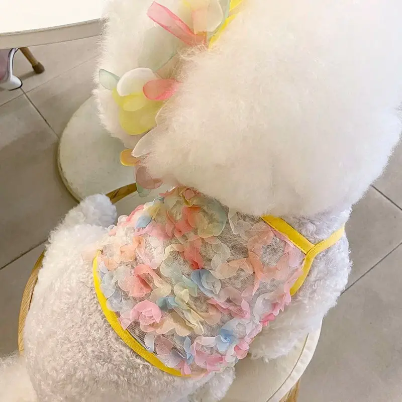 Pet Summer Thin Fairy Petal Sling