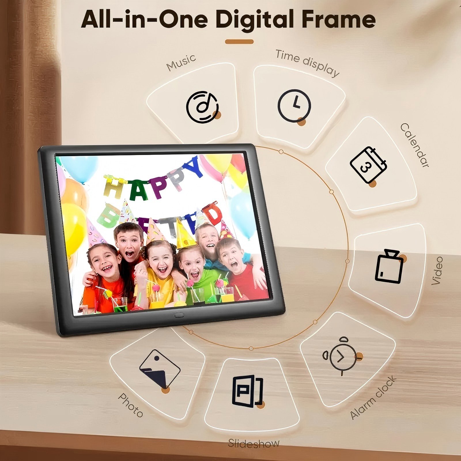 10.1 Inch Digital Photo Picture Frame 1280x800 IPS Display With Music Video — image 8