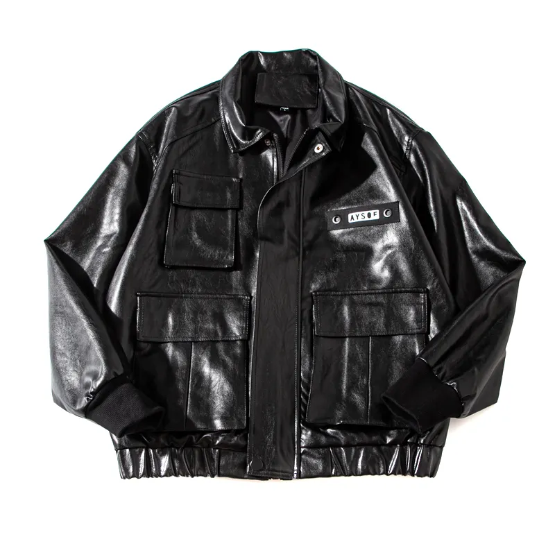 Tooling Motorcycle Leather Men's Trend Loose Handsome