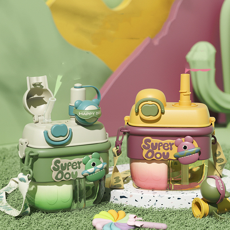 Double Drinking Plastic Cup With Rope Outdoor Portable - Image 7