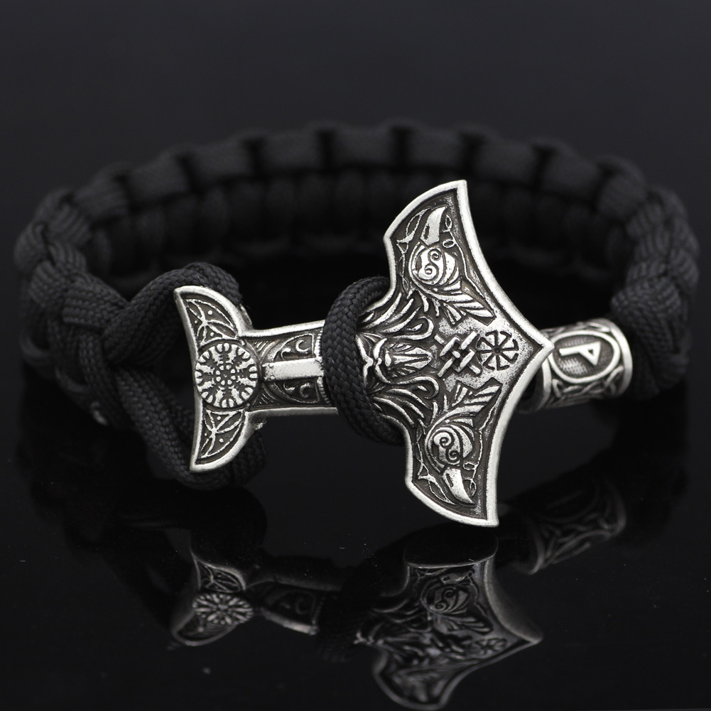 Fashion Men's Alloy Double-headed Crow Bracelet