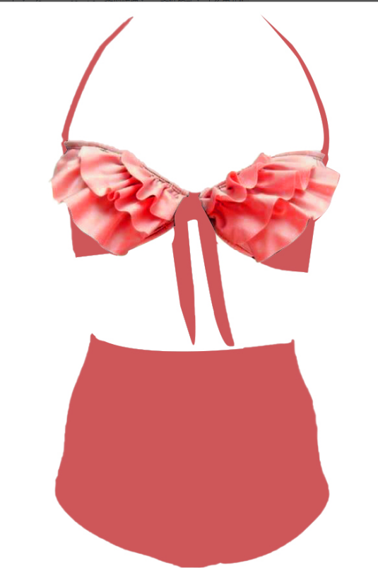 European And American Printed Bow Swimsuit Women Bikini