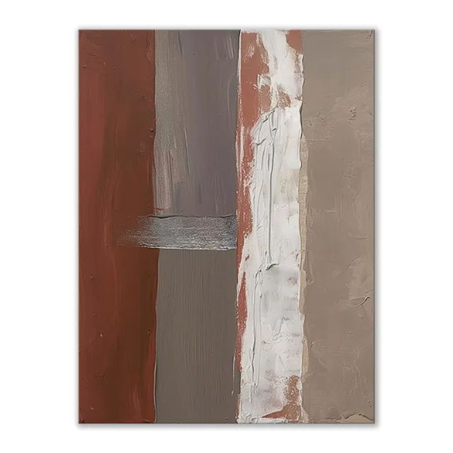 Handmade Oil Painting Canvas Wall Art Decoration Morandi Colors Simple Abstract For Home Living Room Decor Rolled Frameless Unstretched Painting ... Without Inner Frame - Shop at LoveMi