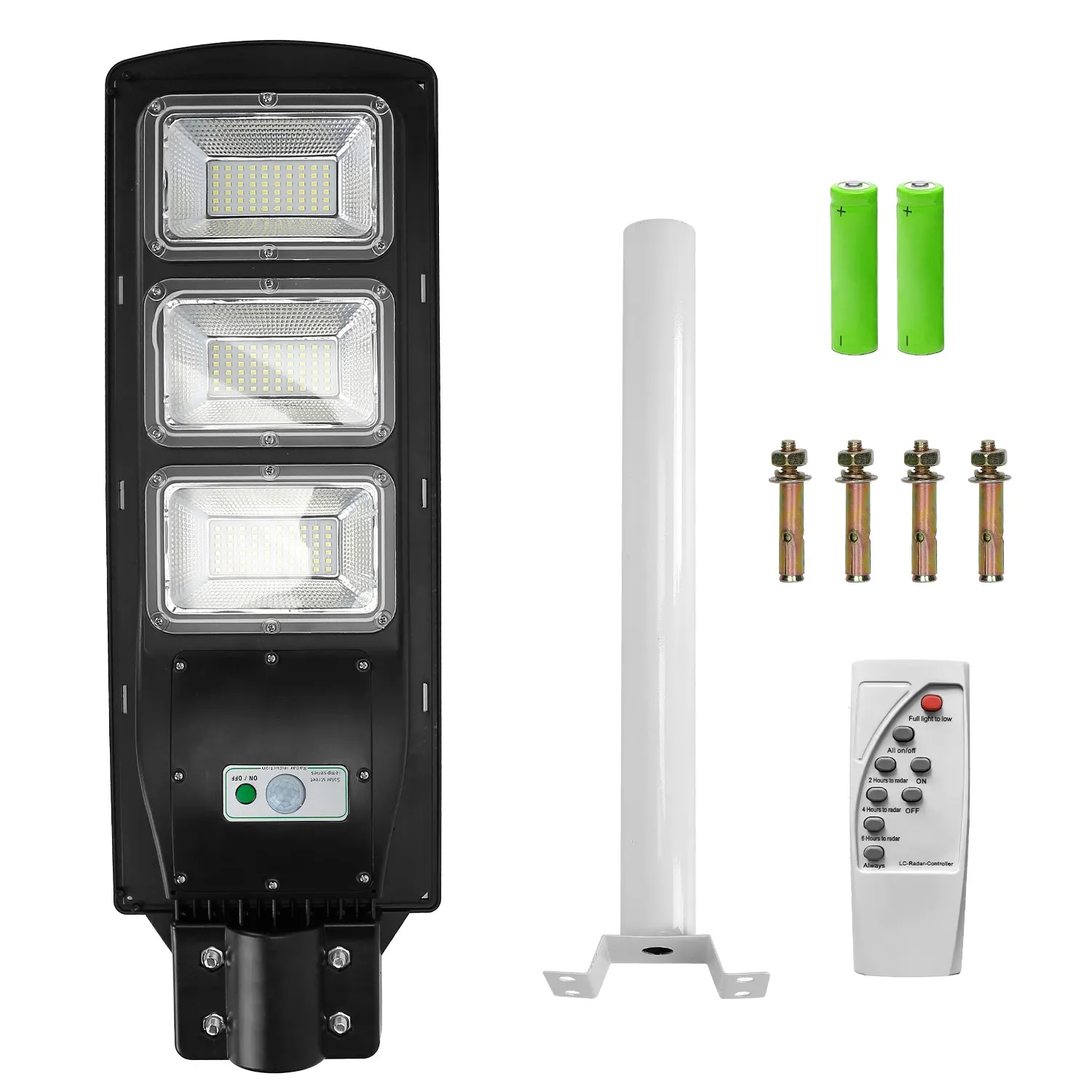 Solar Street Path Light Outdoor 180LEDs Sensor