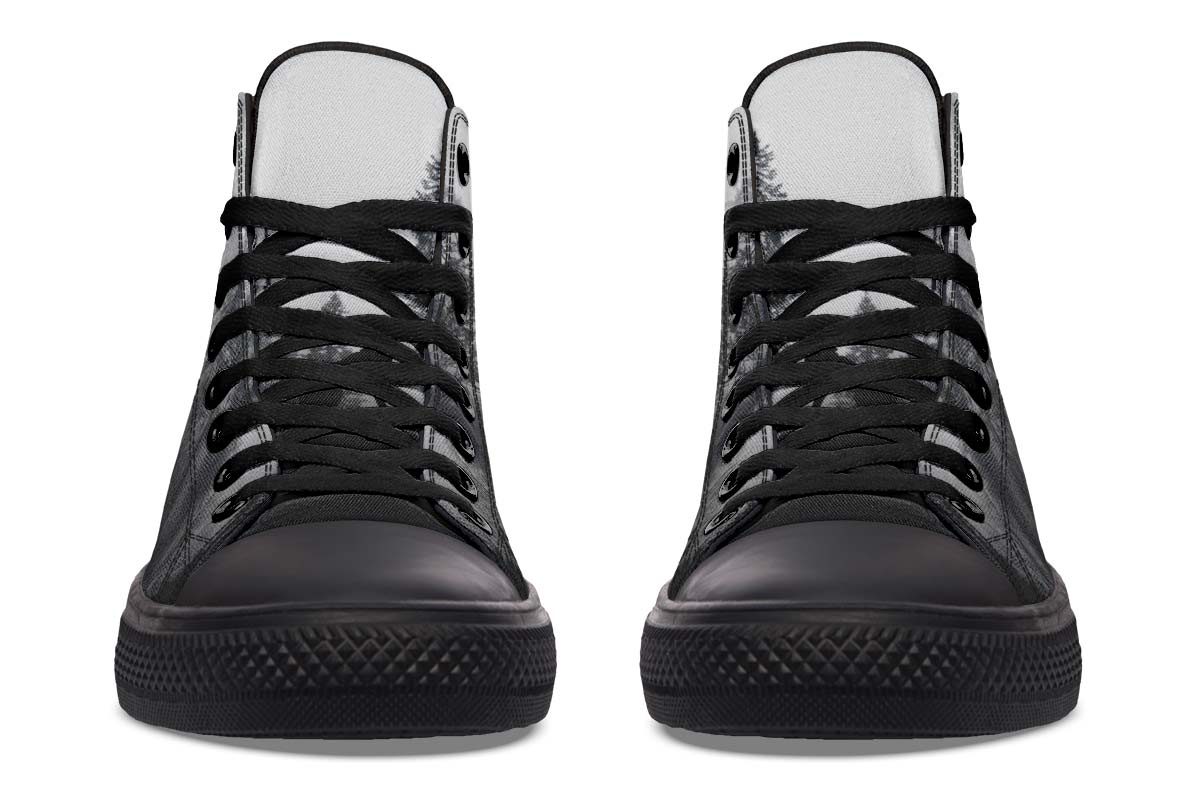 Printed Couple High-top Canvas Shoes