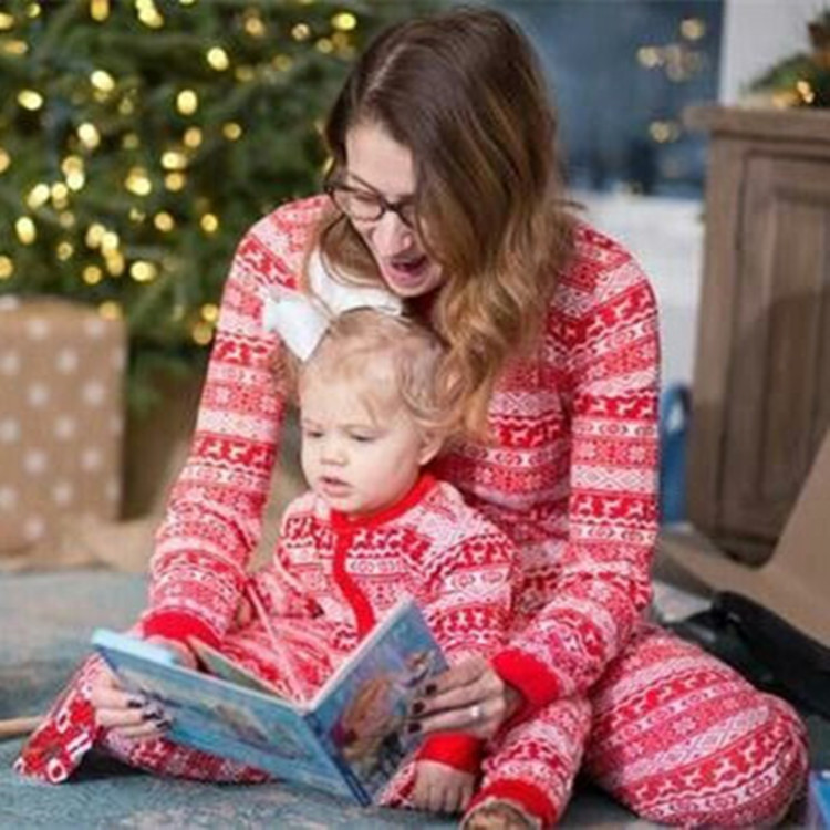 Christmas Parent-child Printed Loungewear Pajamas Set — foto 2