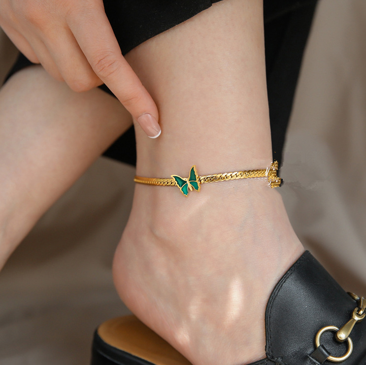 Y11 18k Golden Anklet