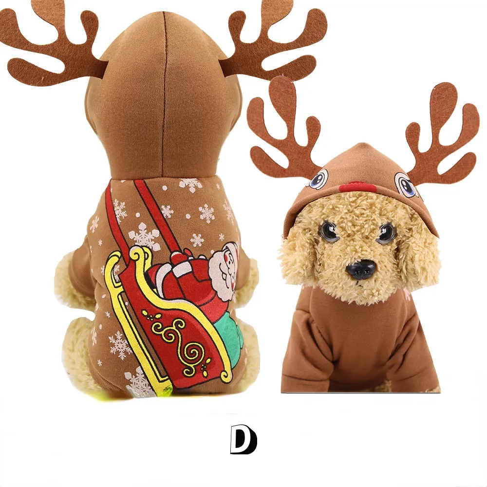 Christmas Pet Supplies Clothes Cat Cotton Clothes - Brown
