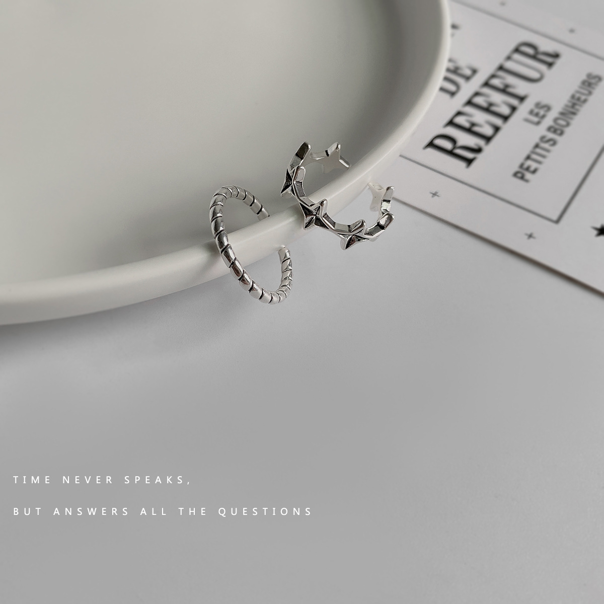 Vintage Twist Twine And Old Irregular Star Ring