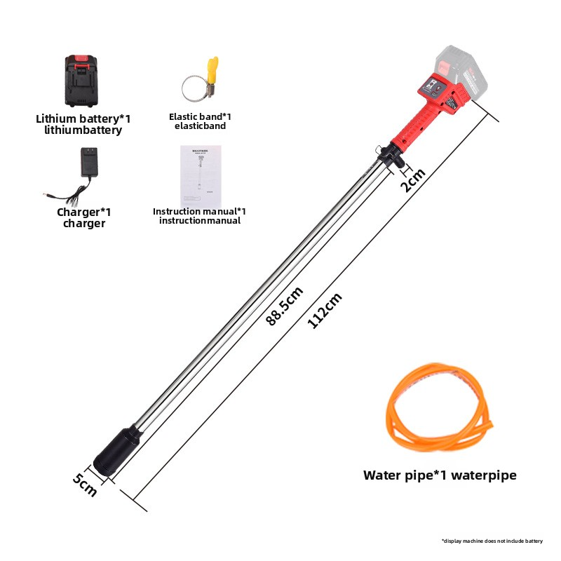 Rechargeable Lithium Battery Water Pump, Handheld Long Pole Multi-functional Water Pump For Swimming Pool Drainage, Garden And Vegetable Plot Irrigation — foto 10