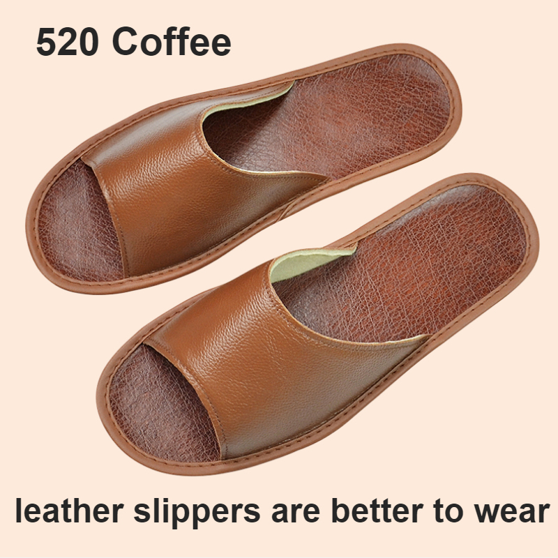 Title 5, Widened Plus Size Leather Slippers