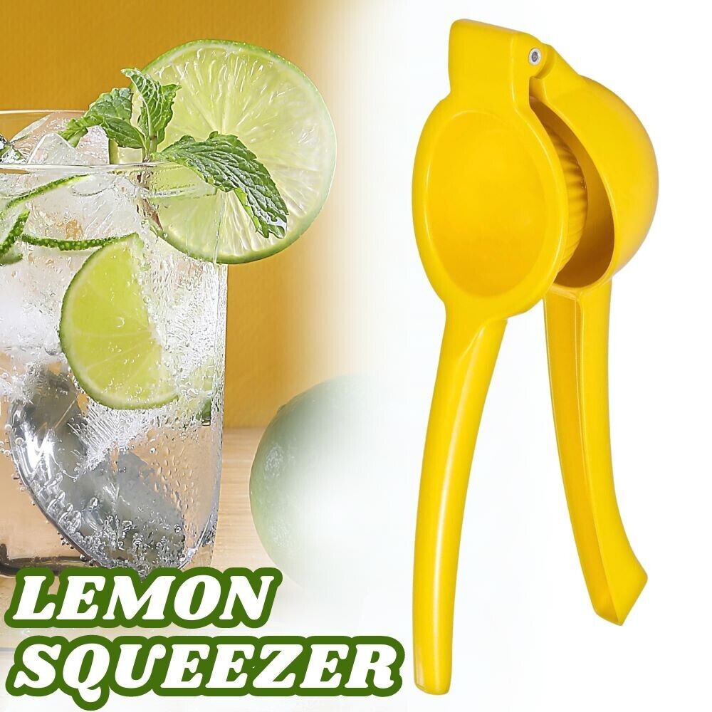 Citrus Juicer Press Tool Lemon Squeezer for Extracting the Most Juice Possible by KT Deals. Kitchen Metal Lemon Squeezer - Handheld Lemon Juicer Squeezer - Easy to Use Citrus Juicer - Manual Press. GET EVERY LAST DROP OF JUICE: Our lemon squeezer won’t wa