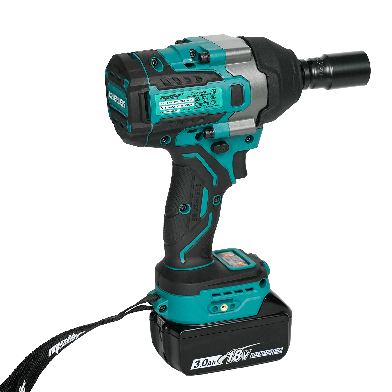 Cordless Electric Impact Wrench Compatible With Makita 18V Battery No High — image 4