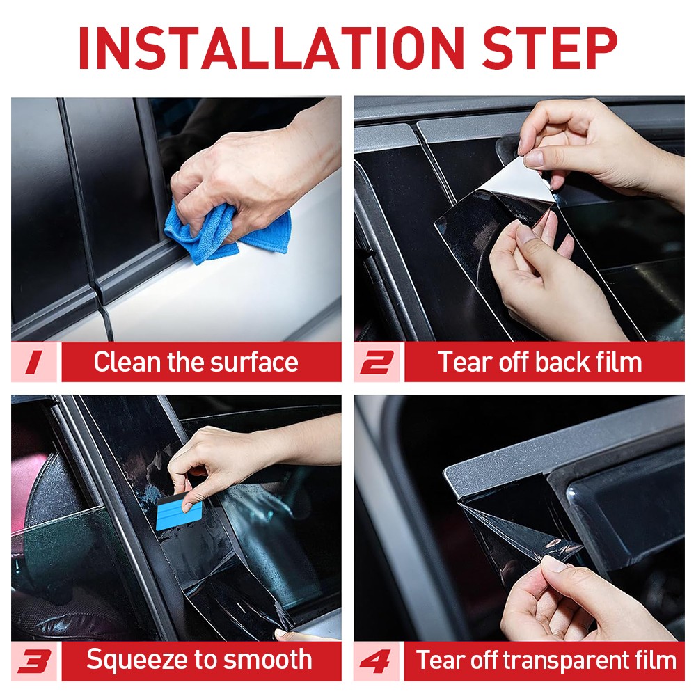 Gloss Black De-Chroming Chrome Delete Tape 35Mm X 10M Wrapping Vinyl Dechrome 1x — image 7