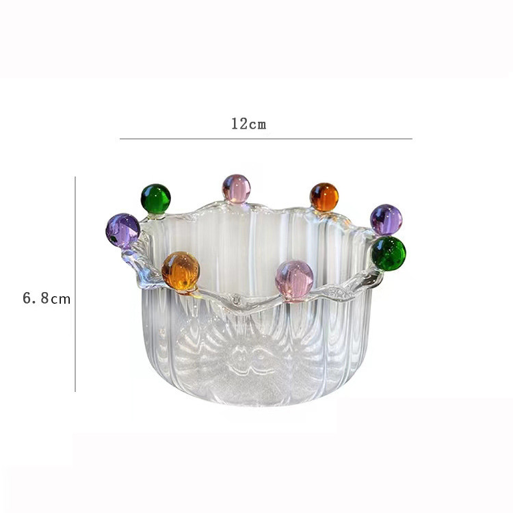 Title 1, High Borosilicate Glass Bowl Creative Crown Fairy