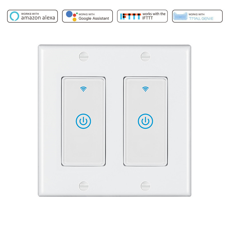 Title 5, Smart Wifi Switch US Standard 1-way Touch Duplex