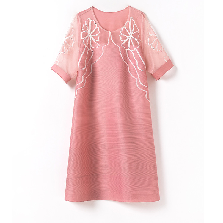 Lace-Panel Loose Dress, picture 4 of 8