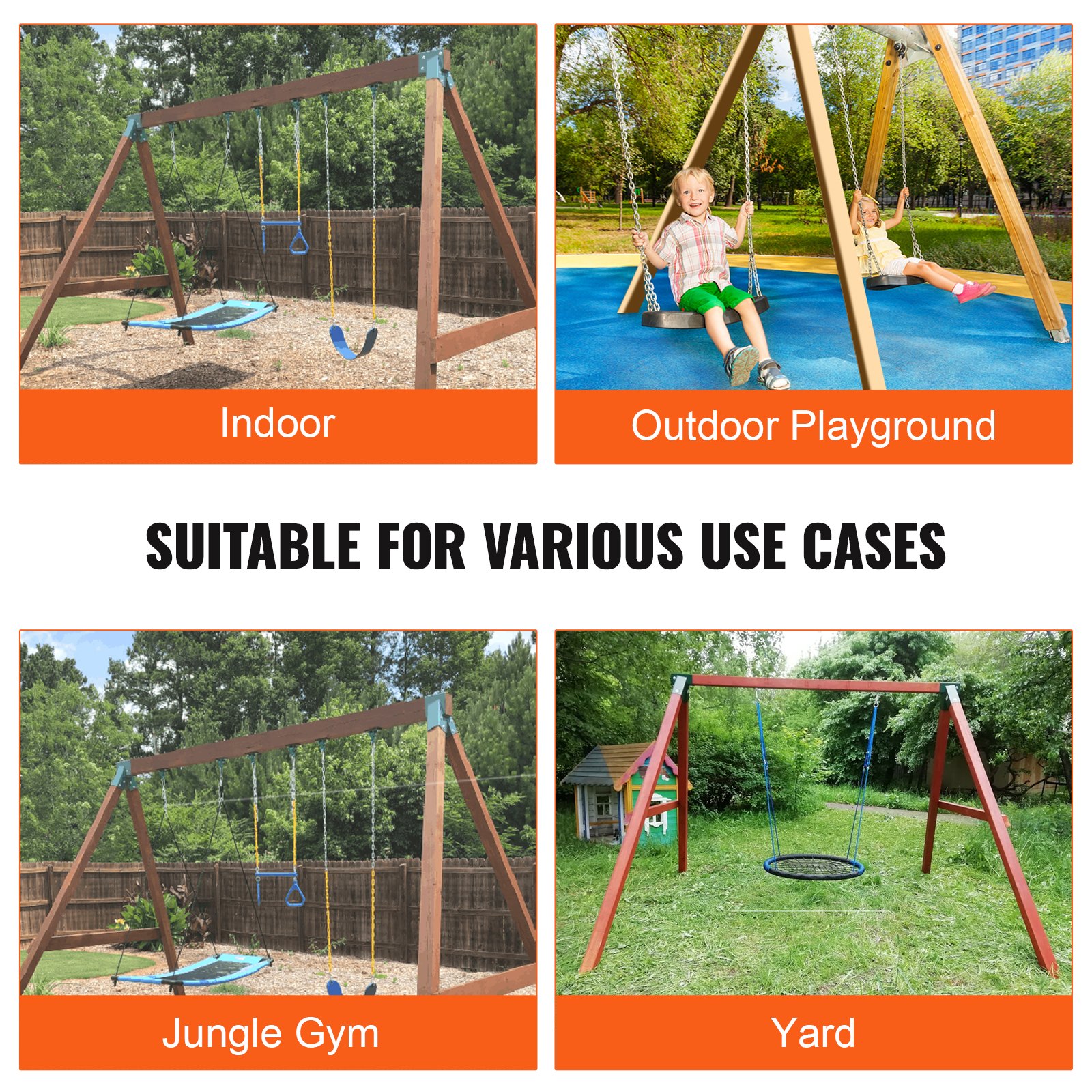 A-Frame Middle Swing Set Brackets, Heavy Duty Carbon Steel Swing Set Hardware With Mounting Hardware, DIY… image 6