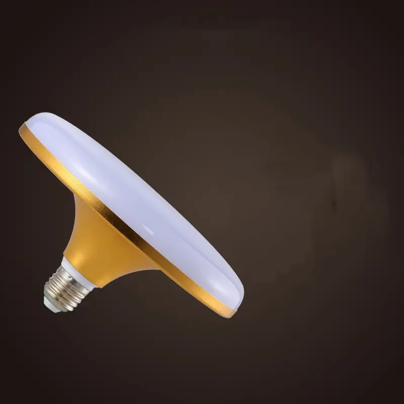 Led Golden Flying Saucer Bulb E27 Large