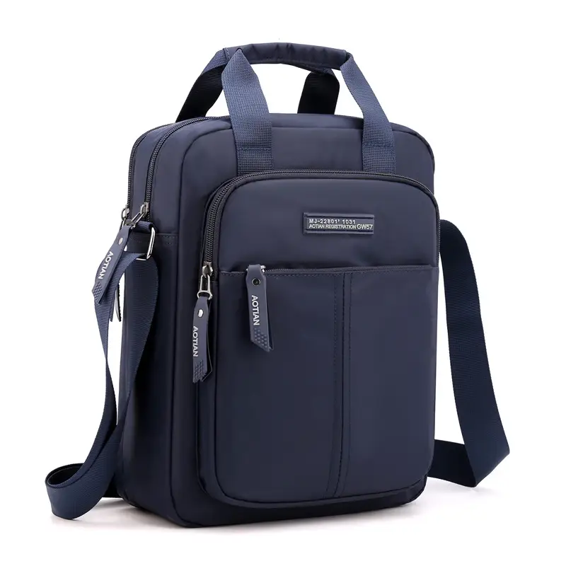 Vertical Version Of The New Men's Casual Business One-shoulder Messenger