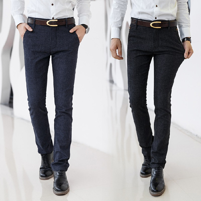 Title 4, Pantalon de costume droit homme en coton et lin...