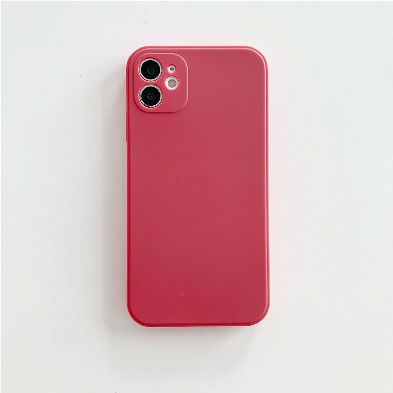Coque de téléphone liquide Rubik's Cube à bords droits – bleu gris – iPhone 11 Pro Max