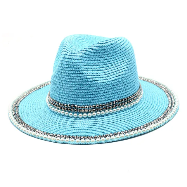 Outdoor Travel Seaside Beach Sunshade Sun Hat Lake Blue - Shop at LoveMi