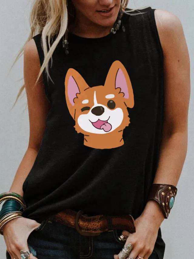 Street Loose Casual Sleeveless Vest Women Black - Shop at LoveMi