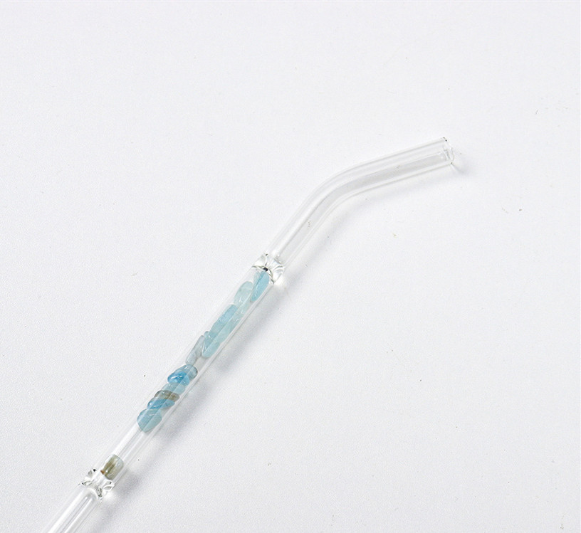 Title 9, Natural Crystal Gravel Glass Straws