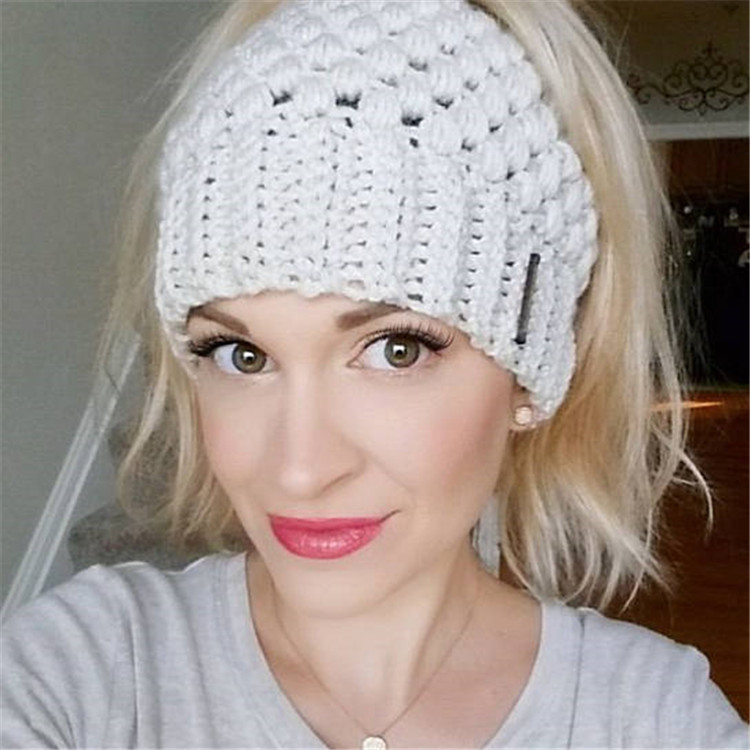 European And American New Knitted Hat Ladies Warm Ear Protection
