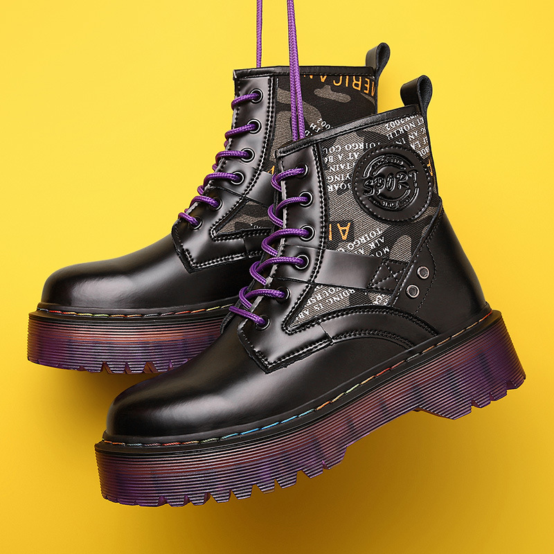 Title 10, Tooling Boots Big Head Leather Boots High-top L...