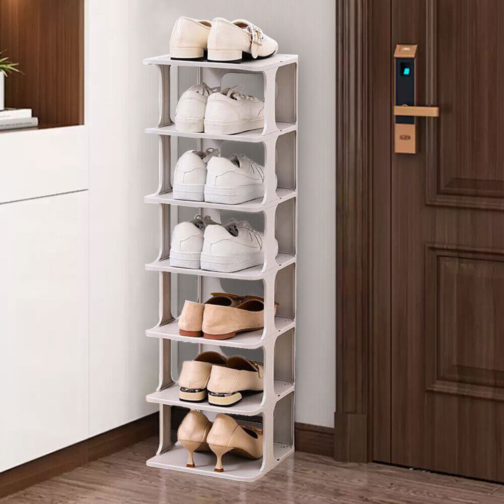 7 Tier Shoe Rack Tall Storage Shelf Unit Cabinet Home Organiser Footwear Stand — image 3