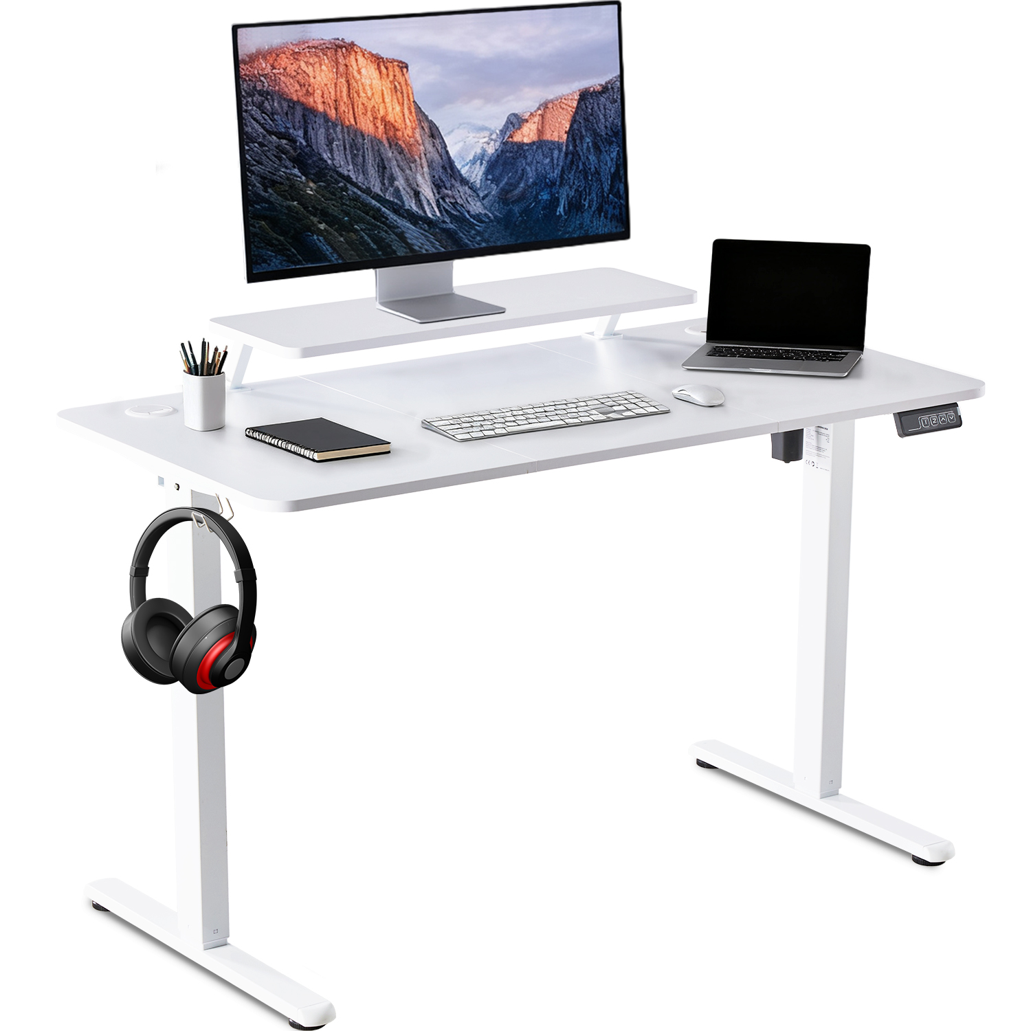 Three Piece Lifting Table With Shelves