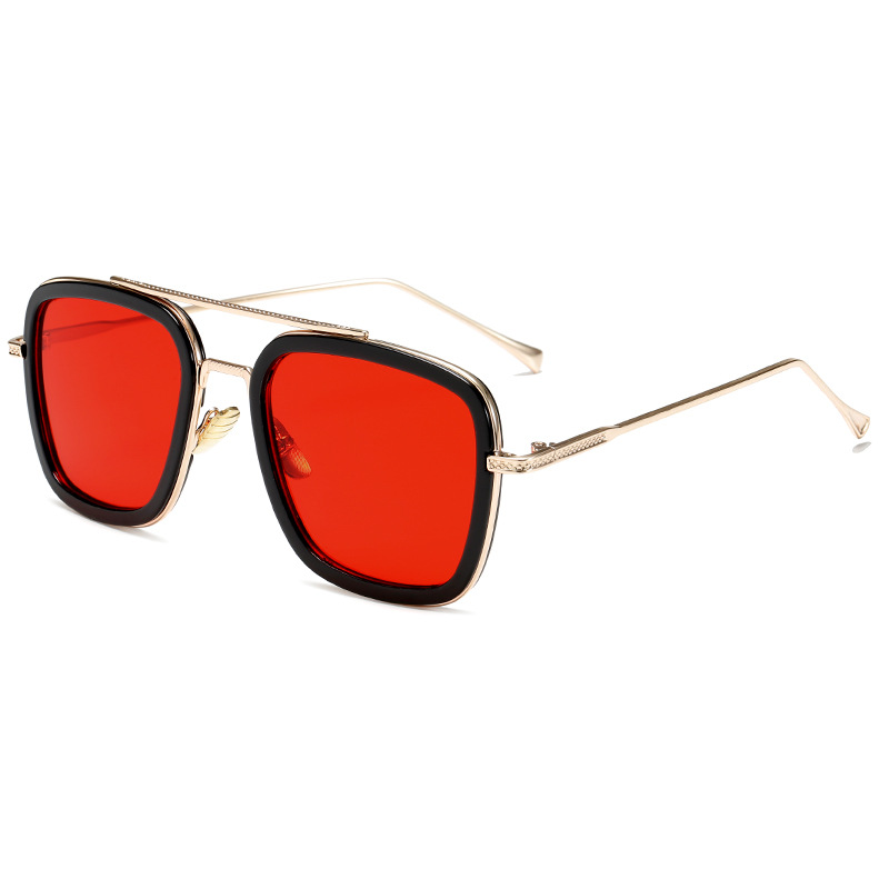 Title 7, New Fashion Sunglasses Men Metal Square Iron Ma...